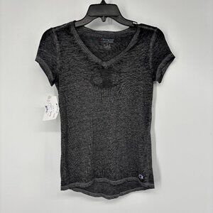 Champion Women's Athleticwear Short Sleeve Burnout Washed Tee Gray Size XS NWT